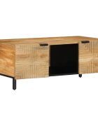 vidaXL Масичка за кафе кафява 100x54x40 cm Масивна дървесина Манго