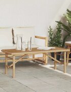 vidaXL Масичка за кафе Кафяво 110 x 50 x 43 см бамбук