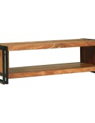 vidaXL Масичка за кафе Кафяво 120 x 50 x 38 см Солидно акациево дърво