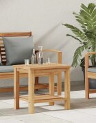 vidaXL Масичка за кафе Кафяво 50 x 35 x 45 cm Солидно тиково дърво