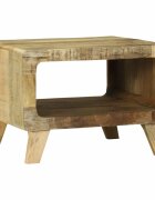 vidaXL Масичка за кафе Кафяво 50 x 50 x 35 cm Солидно мангово дърво