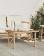 vidaXL Масичка за кафе Кафяво 70 x 40 x 36 cm бамбук