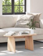 vidaXL Масичка за кафе Кафяво 80 x 40 x 35 cm Солидно борово дърво