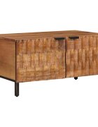 vidaXL Масичка за кафе Кафяво 80 x 50 x 40 cm Солидно мангово дърво