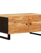 vidaXL Масичка за кафе Кафяво 80 x 50 x 40 cm Солидно мангово дърво