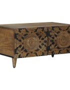 vidaXL Масичка за кафе Кафяво 80 x 50 x 40 cm Солидно мангово дърво