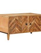 vidaXL Масичка за кафе Кафяво 80 x 50 x 40 cm Солидно мангово дърво