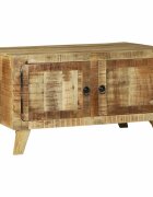 vidaXL Масичка за кафе Кафяво 80 x 54 x 45 см Солидно мангово дърво