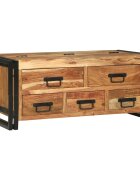 vidaXL Масичка за кафе Кафяво 90 x 50 x 38 см Солидно акациево дърво
