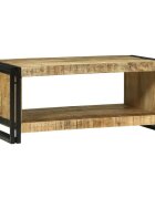 vidaXL Масичка за кафе Кафяво 90 x 50 x 38 см Солидно мангово дърво