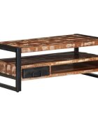 vidaXL Масичка за кафе Multicolour Масивна дървесина Reclaimed