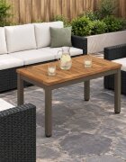 vidaXL Масичка за кафе NAARDEN Естествено и кафяво 605 x 30 x 36 см