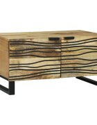 vidaXL Масичка за кафе Натурално 80 x 50 x 40 cm Инженерна дървесина