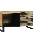vidaXL Масичка за кафе Натурално 80 x 50 x 40 cm Инженерна дървесина