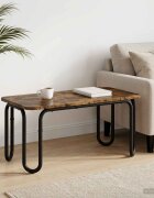 vidaXL Масичка за кафе Опушен дъб 100 x 50 x 45 cm Инженерна дървесина