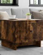 vidaXL Масичка за кафе Опушен дъб 49 x 50 x 40 см Инженерна дървесина