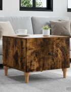 vidaXL Масичка за кафе Опушен дъб 49 x 50 x 40 см Инженерна дървесина