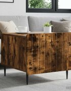 vidaXL Масичка за кафе Опушен дъб 49 x 50 x 42 см Инженерна дървесина