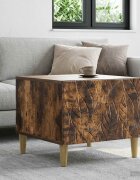 vidaXL Масичка за кафе Опушен дъб 50 x 49 x 40 см Инженерна дървесина