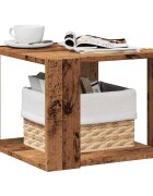 vidaXL Масичка за кафе от старо дърво 40x40x30 cm Инженерна дървесина