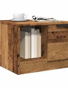 vidaXL Масичка за кафе от старо дърво 50x50x36 cm Инженерна дървесина