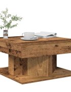 vidaXL Масичка за кафе от старо дърво 55x55x30 cm Инженерна дървесина