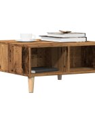 vidaXL Масичка за кафе от старо дърво 60x60x30 cm Инженерна дървесина