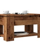 vidaXL Масичка за кафе от старо дърво 79x49x41 cm Инженерна дървесина