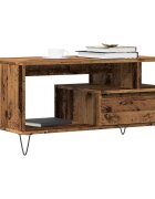 vidaXL Масичка за кафе от старо дърво 90x49x45 cm Инженерна дървесина