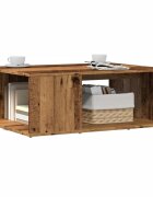 vidaXL Масичка за кафе от старо дърво 90x67x33 cm Инженерна дървесина