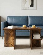 vidaXL Масичка за кафе Пушена Дъб 87 x 50 x 45 см
