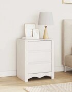 vidaXL Масичка за кафе с чекмедже Drammen Бяло 45 x 35 x 56 см