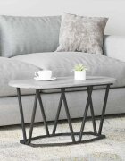 vidaXL Масичка за кафе Сив 80 x 40 x 40.5 см