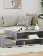 vidaXL Масичка за кафе Сив Сонома 105 x 50 x 325 см