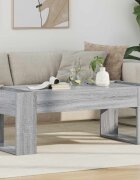 vidaXL Масичка за кафе Сив Сонома 110 x 50 x 41 см Инженерна дървесина