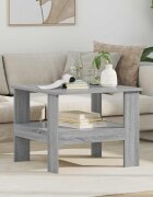 vidaXL Масичка за кафе Сив Сонома 57 x 55 x 45 см Инженерна дървесина