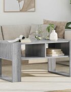 vidaXL Масичка за кафе Сив Сонома 92 x 53 x 45 см Инженерна дървесина