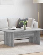 vidaXL Масичка за кафе Сив Сонома 93 x 53 x 33 см Инженерна дървесина