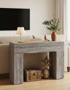 vidaXL Масичка за кафе Сива сонома 102 x 35 x 75 см