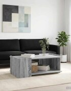 vidaXL Масичка за кафе Сива сонома 90 x 50 x 33 см Инженерна дървесина