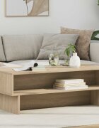 vidaXL Масичка за кафе Сонома дъб 100 x 46 x 35 см Инженерна дървесина