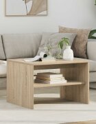 vidaXL Масичка за кафе Сонома дъб 60 x 50 x 40 см Инженерна дървесина