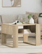 vidaXL Масичка за кафе Сонома дъб 66 x 53 x 45 см Инженерна дървесина
