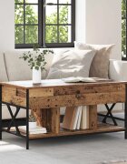 vidaXL Масичка за кафе Старо дърво 100 x 55 x 48.5 см