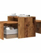 vidaXL Масичка за кафе старо дърво 100x48x40 см инженерна дървесина