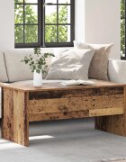 vidaXL Масичка за кафе Старо дърво 102 x 505 x 465 см