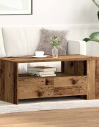 vidaXL Масичка за кафе Старо дърво 102 x 55 x 435 см