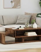 vidaXL Масичка за кафе Старо дърво 105 x 50 x 325 см