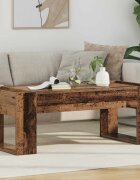 vidaXL Масичка за кафе Старо дърво 110 x 50 x 41 см