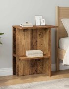 vidaXL Масичка за кафе Старо дърво 40 x 30 x 49 см Инженерна дървесина